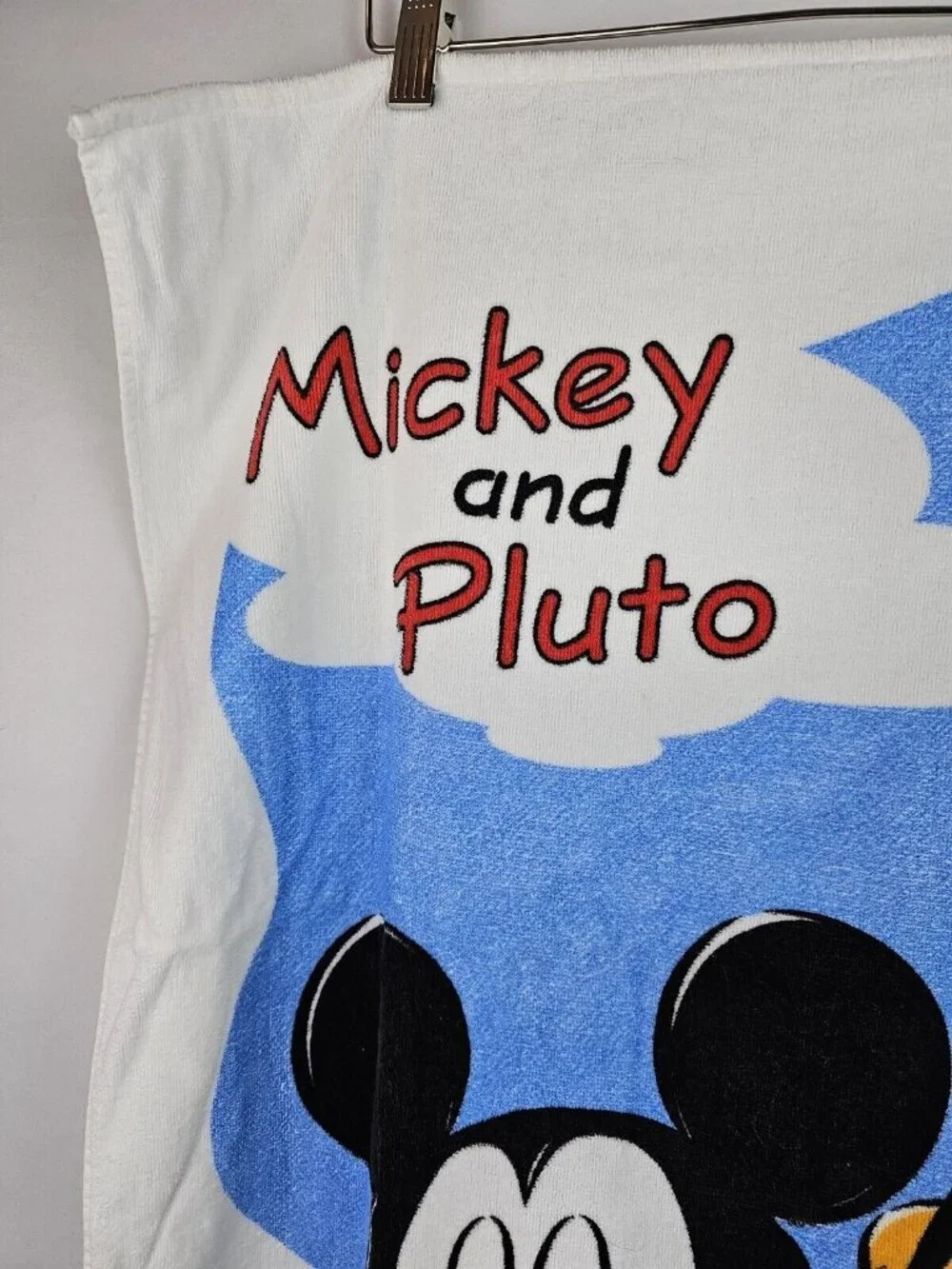Disney Franco Vintage Beach Towel Mickey & Pluto Beach Pals 50 x 26